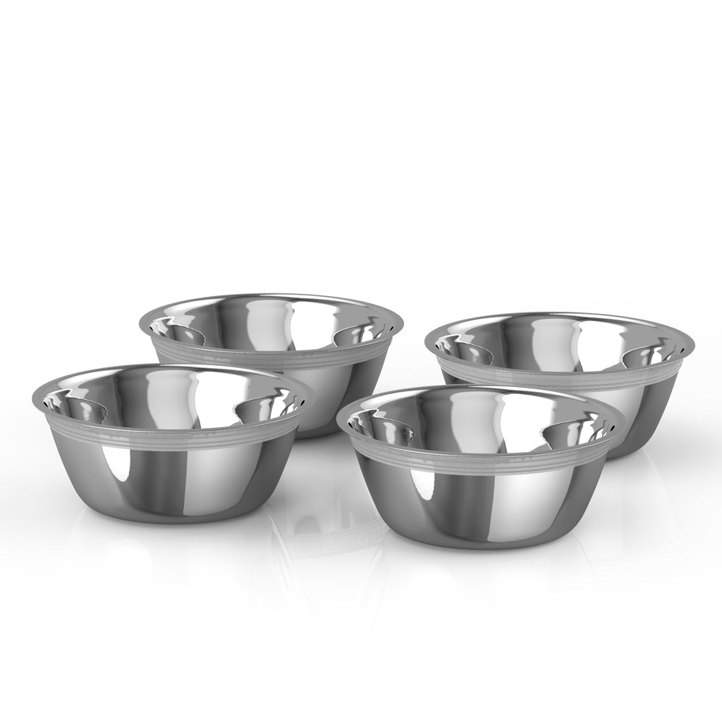 Pawfect Pets Adjustable Height Elevated Raised Dog Bowl Stand with four  Stainless Steel Bowls, Large